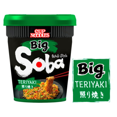 Soba Big Teriyaki Instant Wok Style Noodles Pot 113g thumbnail 2