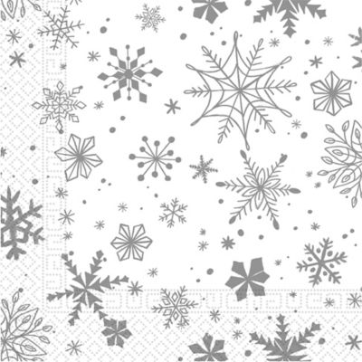 Home Compostable Snowflake Napkins thumbnail 2