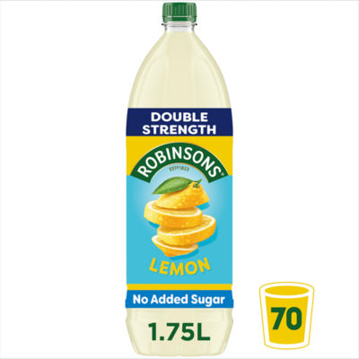 Double Strength Lemon No Added Sugar Squash 1.75L