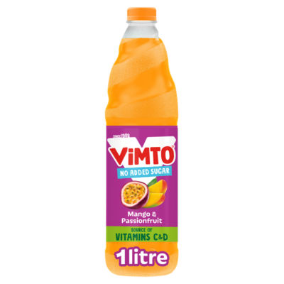Vimto Mango & Passion Fruit No Added Sugar Squash