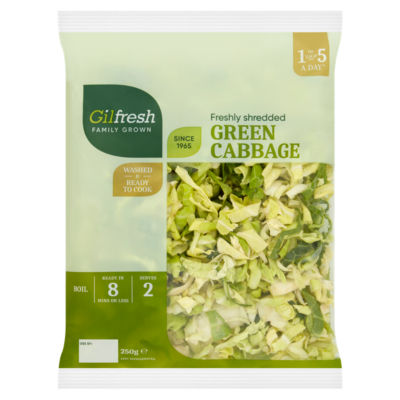 Family Growon Freshly Shredded Green Cabbage 250g