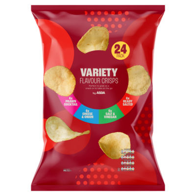 Variety Flavour Crisps 24 x 25g (600g) thumbnail 2