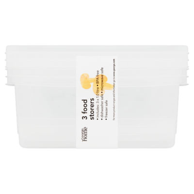1L Plastic Food Storers 3pk thumbnail 2