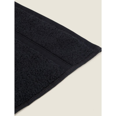 Medium Black Super Soft Cotton Bath Towel thumbnail 4