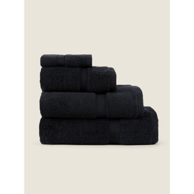 Large Black Super Soft Cotton Bath Sheet 100x150cm thumbnail 2