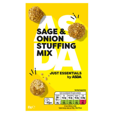 Just Essentials Sage & Onion Stuffing Mix 85g thumbnail 2
