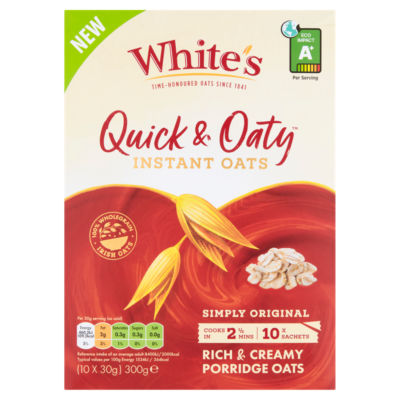 Quick & Oaty Instant Oats Simply Original 10 x 30g (300g)