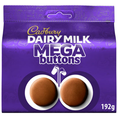 Dairy Milk Mega Buttons Chocolate Large Sharing Bag 192 g thumbnail 2