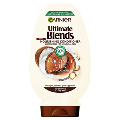 Ultimate Blends Coconut Milk & Macadamia Smoothing and Nourishing Vegan Conditioner 400ml thumbnail 2