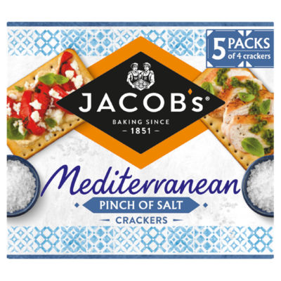 Mediterranean Pinch of Salt Crackers Multipack 5 x 38g, 190g thumbnail 2