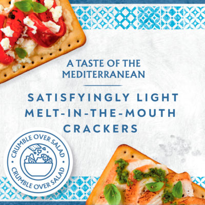 Mediterranean Pinch of Salt Crackers Multipack 5 x 38g, 190g thumbnail 3