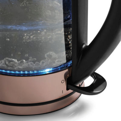 Rose Gold 1.7L Smoked Glass Kettle GGK402RG-22 thumbnail 3