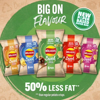 Baked Salt & Vinegar Snacks Multipack Crisps 6x22g thumbnail 4