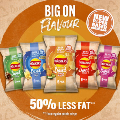 Baked Cheese & Jalapeño Multipack Snacks Crisps 6 x 22g thumbnail 4