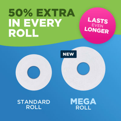 Classic Clean Mega Roll Toilet Tissue, 12 Toilet Tissue Mega Rolls thumbnail 3