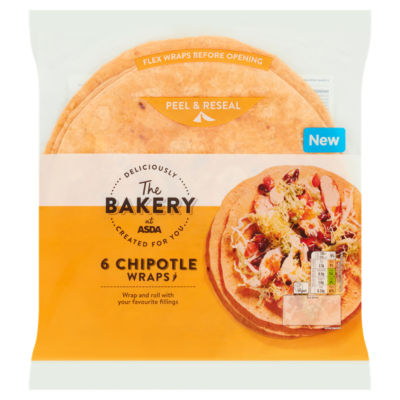 6 Chipotle Wraps