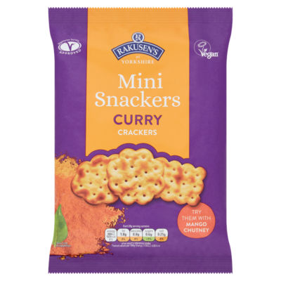 of Yorkshire Mini Snackers Curry Crackers 85g