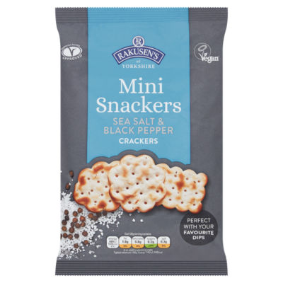 of Yorkshire Mini Snackers Sea Salt & Black Pepper Crackers 85g