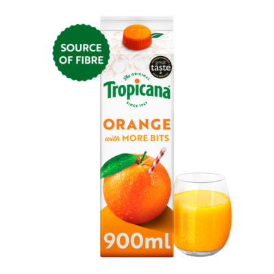 Extra Pulpy Orange with More Juicy Bits Fruit Juice 900ml thumbnail 2