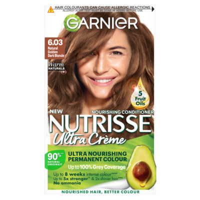 Nutrisse Ultra Crème Permanent Hair Dye Natural Golden Dark Blonde 6.03