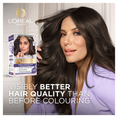 Excellence Cool Crème 5.11 Ultra Ash Light Brown: Anti-Brass, 100% Grey Cover for cool results. thumbnail 3