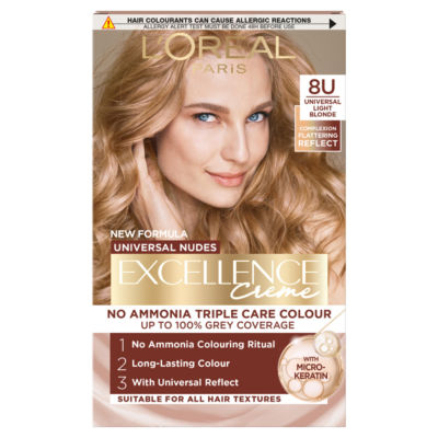 Excellence Nudes 8U Light Blonde: Flattering, 100% Grey Coverage, for luminous results. thumbnail 2