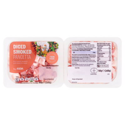 Diced Smoked Pancetta 2 x 80g (160g) thumbnail 2