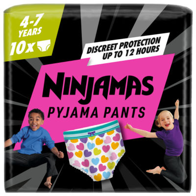 Pyjama Pants Unisex Hearts, 4 - 7 Years, 10 Pyjama Pants, 17kg-30kg thumbnail 2