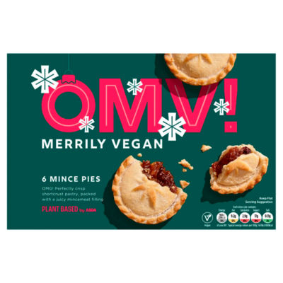 Plant Based OMV! Merrily Vegan 6 Mince Pies