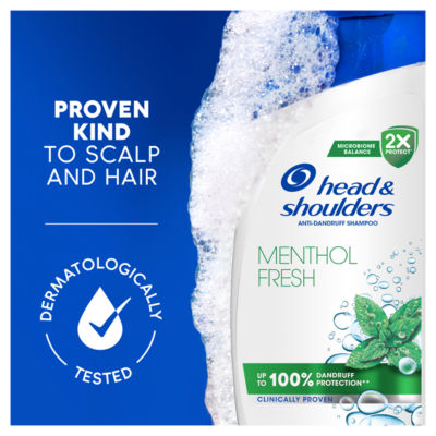 Menthol Fresh Anti-Dandruff Shampoo 400ml.Against Dandruff, Oil and Itch thumbnail 3