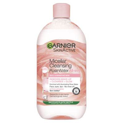 Micellar Rose Water, Gentle face Cleanser & Makeup Remover, Cleanse & Glow Formula, 700ml