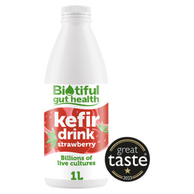 Kefir Milk Drink Strawberry 1 Litre thumbnail 2
