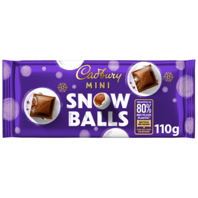 Dairy Milk Mini Snow Balls Chocolate Bar 110 g thumbnail 2