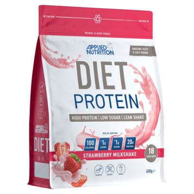 Strawberry Milkshake Diet Protein 450g thumbnail 2