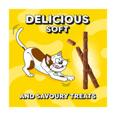 Meaty Sticks Adult Cat Treats with Scrumptious Salmon 30g thumbnail 4