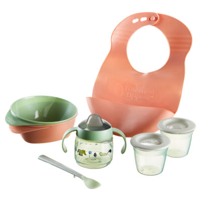 Weaning Starter Kit 4m+: Bowls, Spoons, Bib, Sippy Cup, Pots thumbnail 3