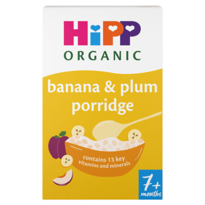 Banana & Plum Porridge Baby Cereal 7+ Months 200g thumbnail 2