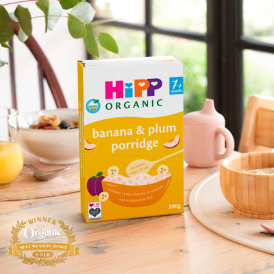 Banana & Plum Porridge Baby Cereal 7+ Months 200g thumbnail 3