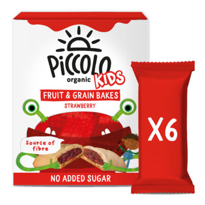 Organic Kids Fruit & Grain Bakes Strawberry Bars 6 x 22g (132g) thumbnail 2