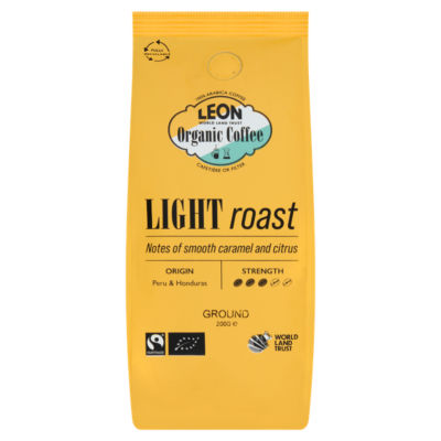 Organic Coffee Light Roast Ground 200g thumbnail 2