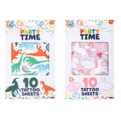 Temporary Tattoo Packs Age 7 Years+