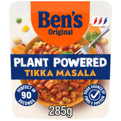 Bens Original Plant Powered Tikka Masala Curry Instant Microwave Meal 285g thumbnail 2