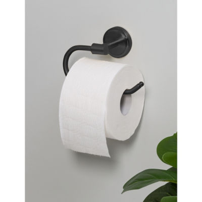 Matte Black Toilet Roll Holder thumbnail 2