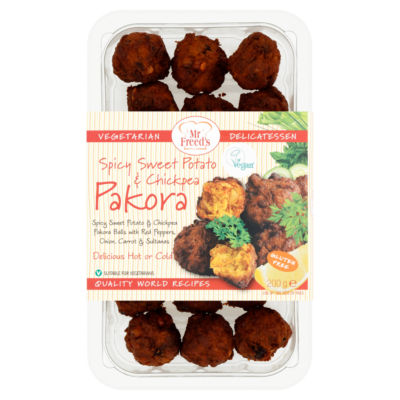 Vegetarian Delicatesssen Spicy Sweet Potato & Chickpea Pakora 200g thumbnail 2