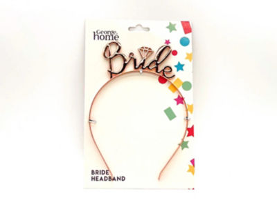 Rose Gold Bride Headband thumbnail 2