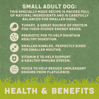 Rich in Turkey & Rice Small Adult Dog Food 1kg thumbnail 3