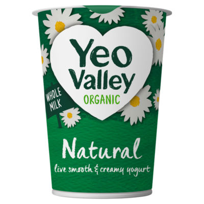 Organic Smooth & Creamy Live Natural Yogurt 450g thumbnail 2