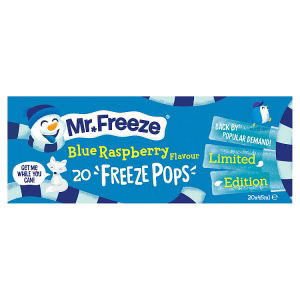 Limited Edition Blue Raspberry Flavour Freeze Pops 20 x 45ml thumbnail 2