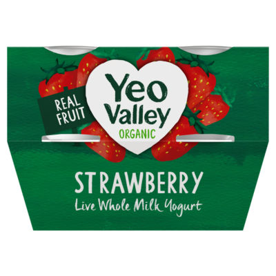 Yeo Valley Organic Strawberry Yoghurt Pots