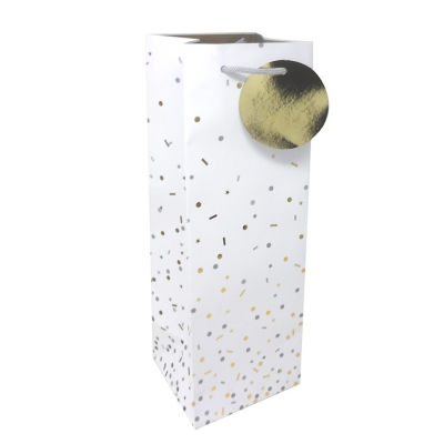 Silver and Gold Spot Champagne Bag